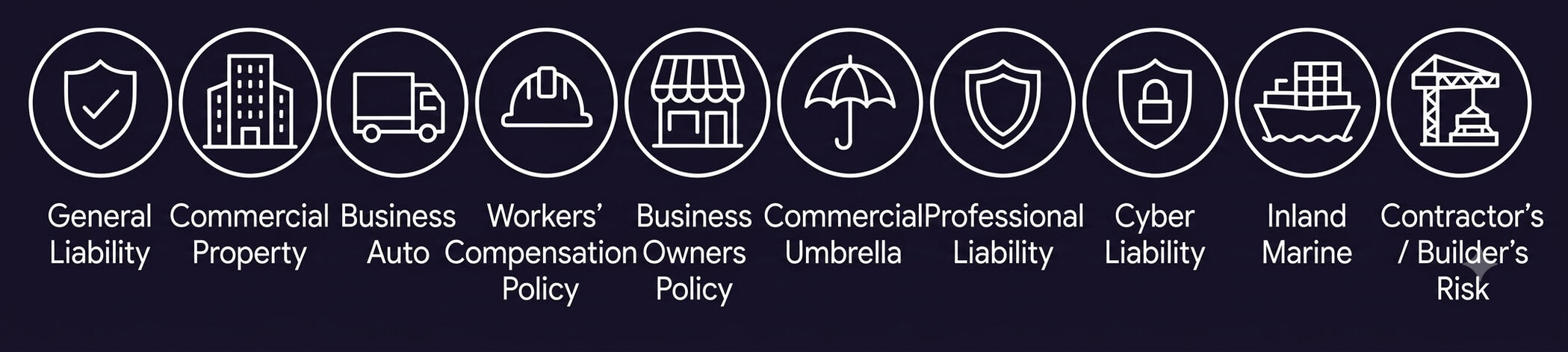 Corporate building icon with a checkmark, representing Cloe Insurance Commercial Line services.